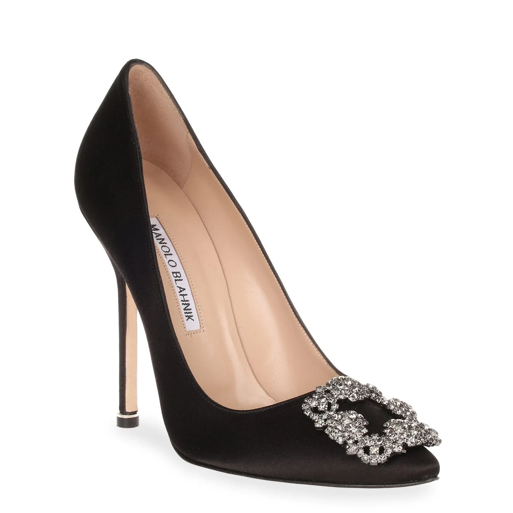Hangisi 115 black satin pump