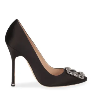 Hangisi 115 black satin pump