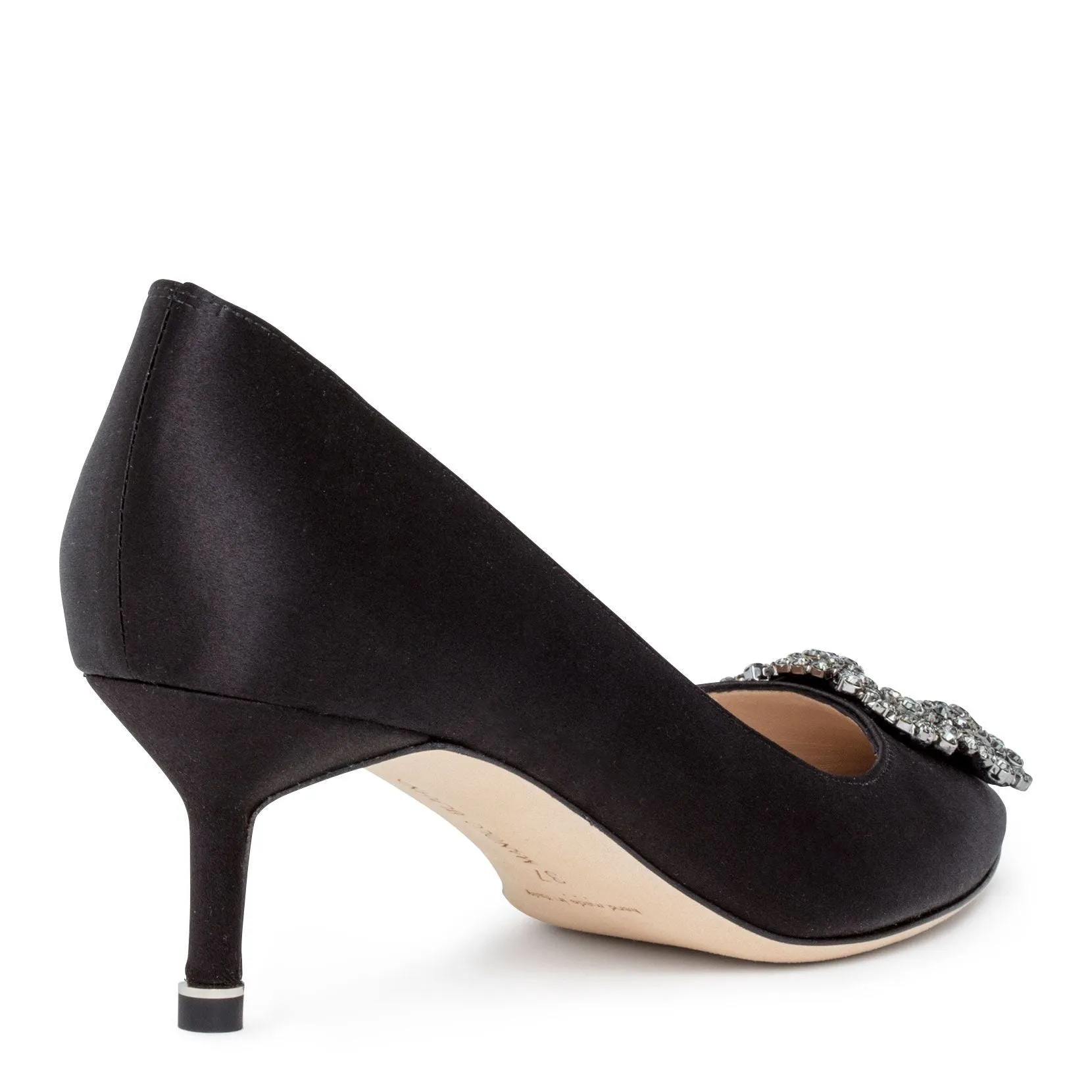 Hangisi 50 black satin pump