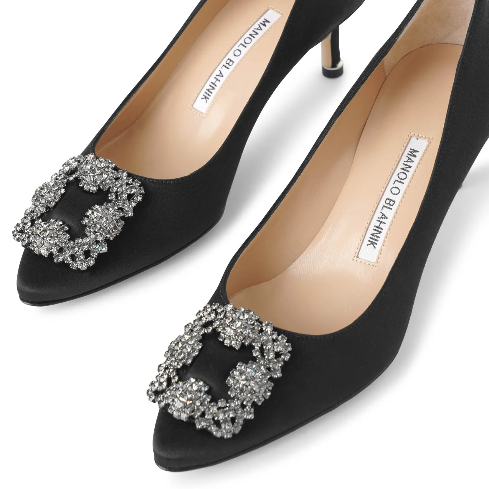 Hangisi 50 black satin pump