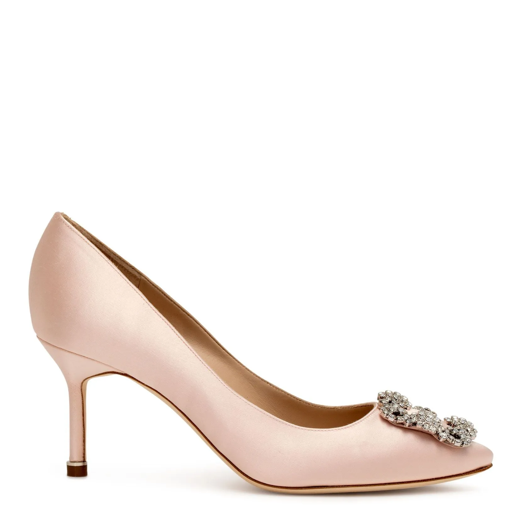 Hangisi 70 light blush satin pumps