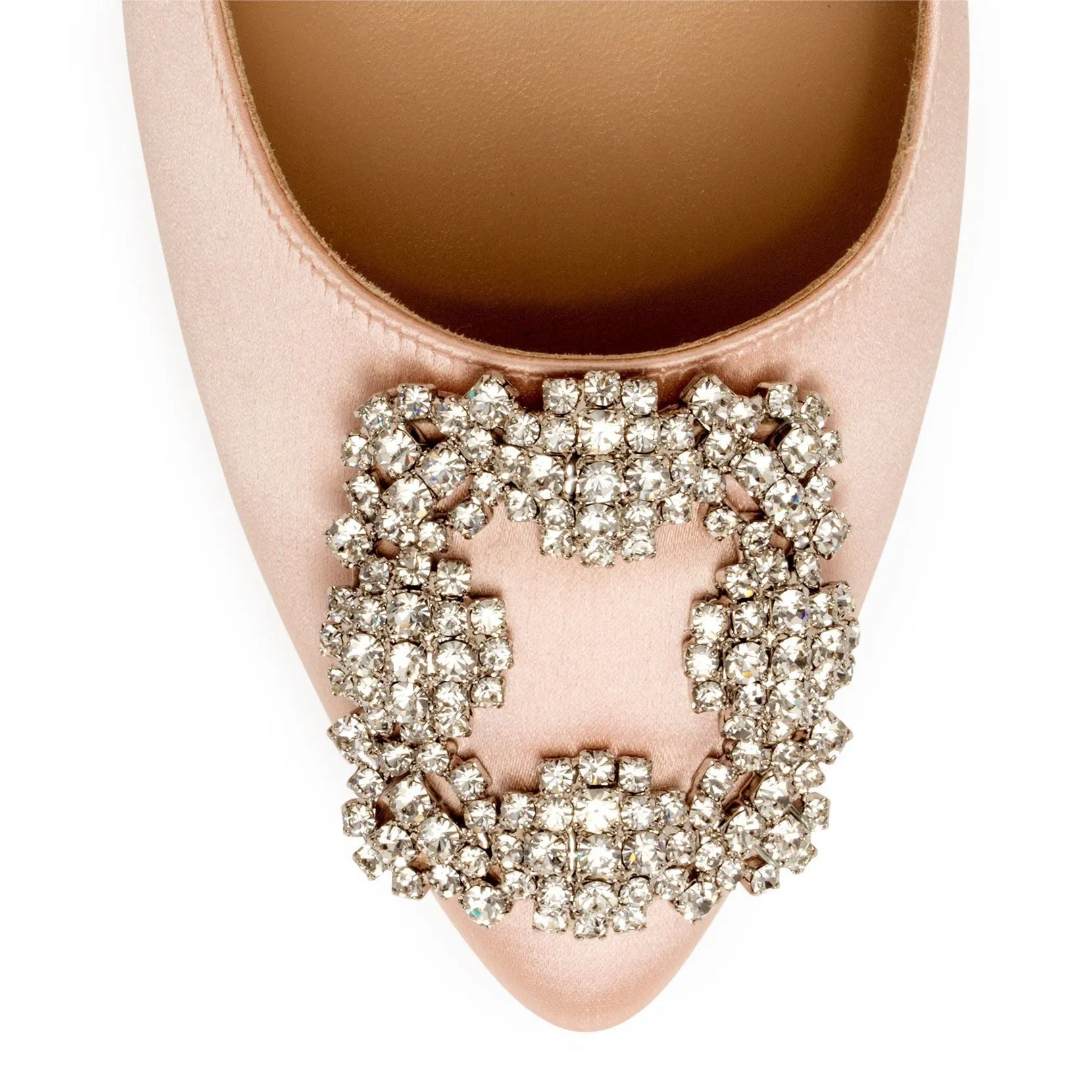 Hangisi 70 light blush satin pumps