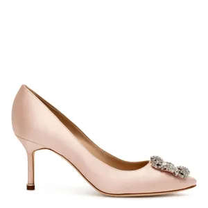 Hangisi 70 light blush satin pumps