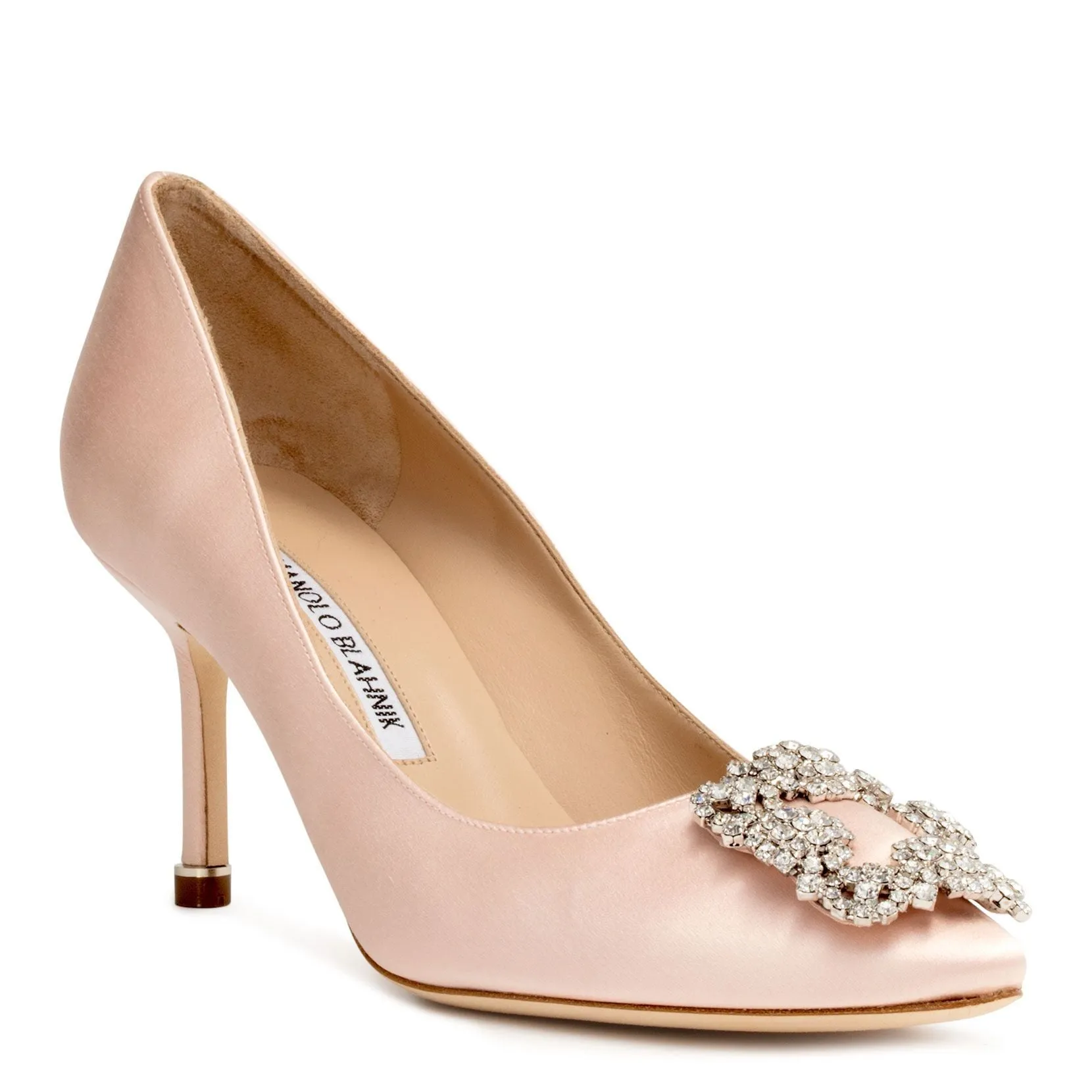 Hangisi 70 light blush satin pumps