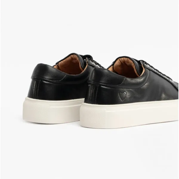 Heavenly Feet PARIS Womens Lace-Up Trainers Black