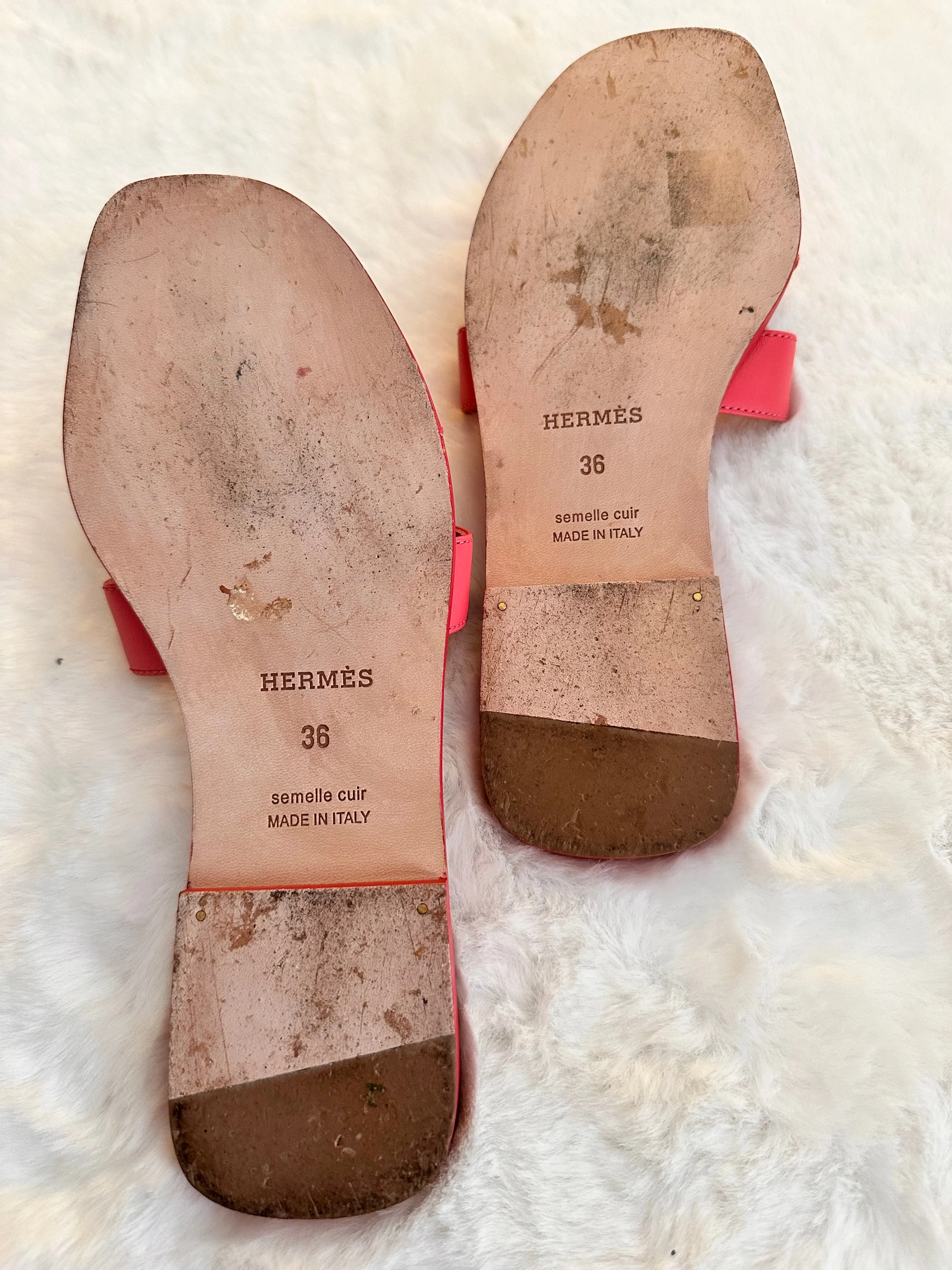 Hermes Oran in Rose Vermillon