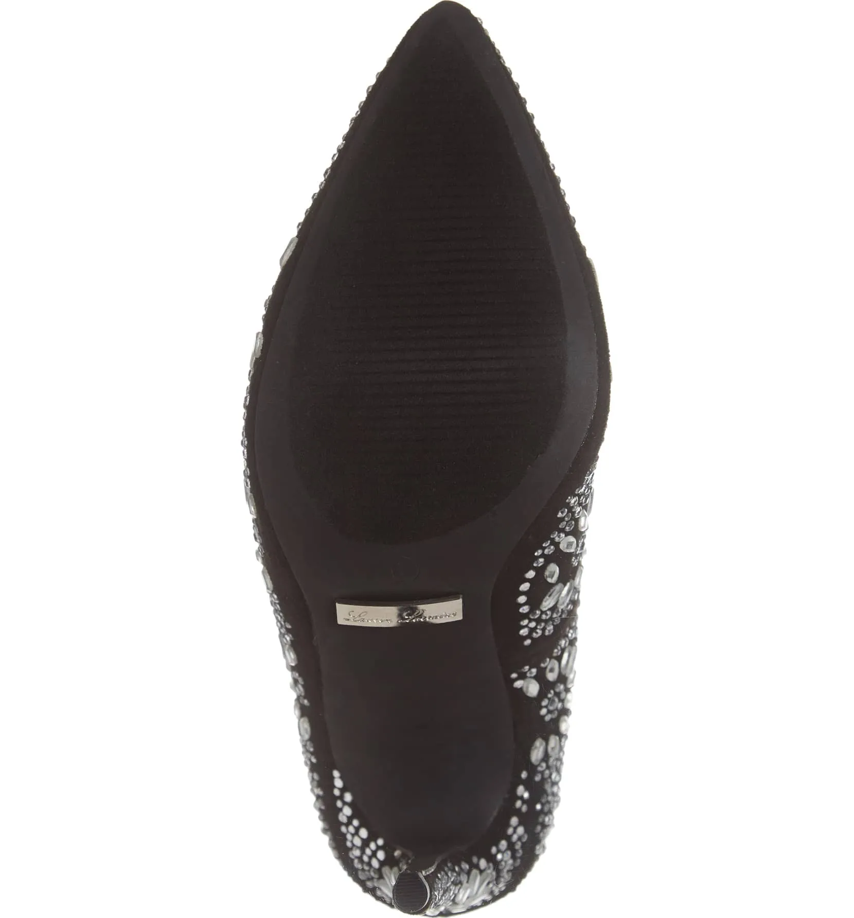 High Kelli Black Embellished Pointed Lauren Silver Curated selection Heel Pump Tested Rhinestone Lorraine