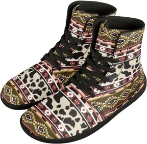 High Top Sneakers Women's Minimalist Barefoot Shoes | Zero Drop Sole | Wide Width Fashion Sneaker Size 36-48