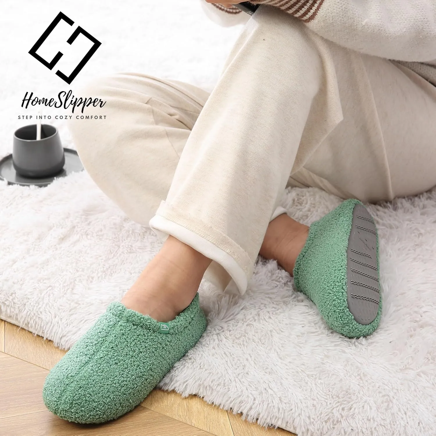 Home Slipper Bootie Slippers Women Girls Indoor Warm Fuzzy Boots Non-slip House Shoe Slippers