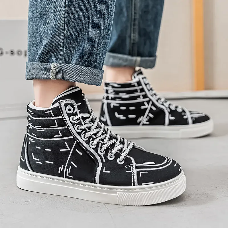 Hype Sketch Canvas Sneakers