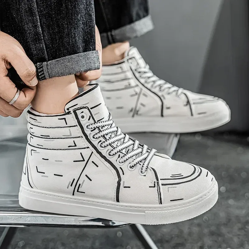 Hype Sketch Canvas Sneakers