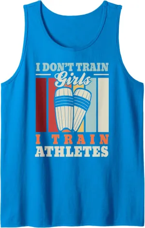 I train athletes – Cricket trainer cricketer cricket coach Tank Top