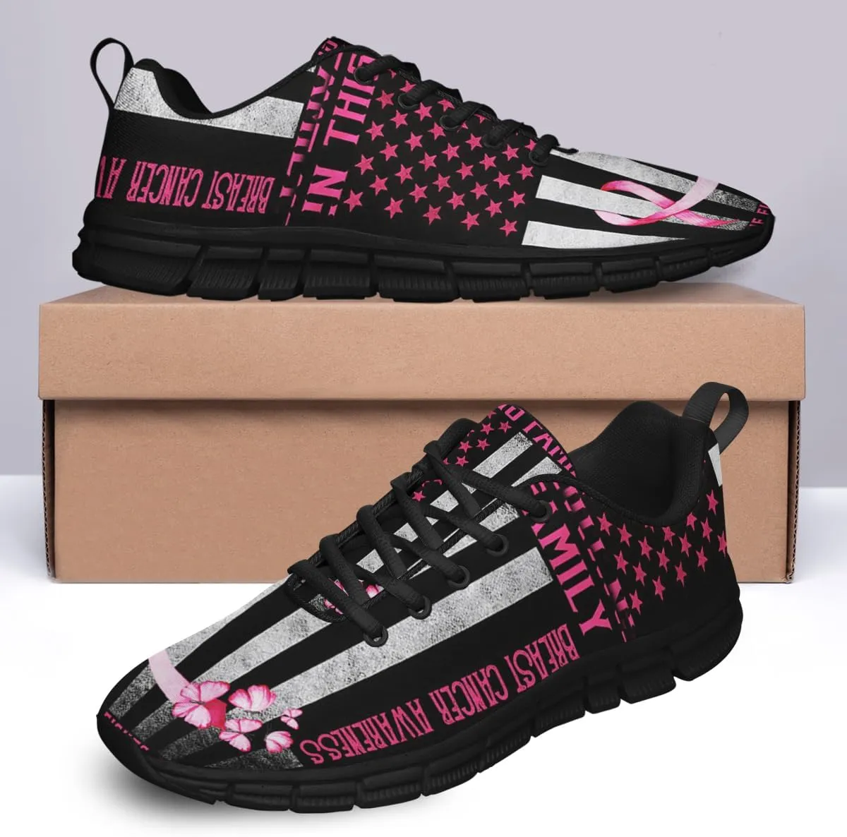 in This Family No One Fights Alone Shoes for Women Men Tennis Shoes 3D Print Fashion Running Sneakers