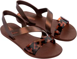 Ipanema Women's Slide Flip-Flop, Brown, 6