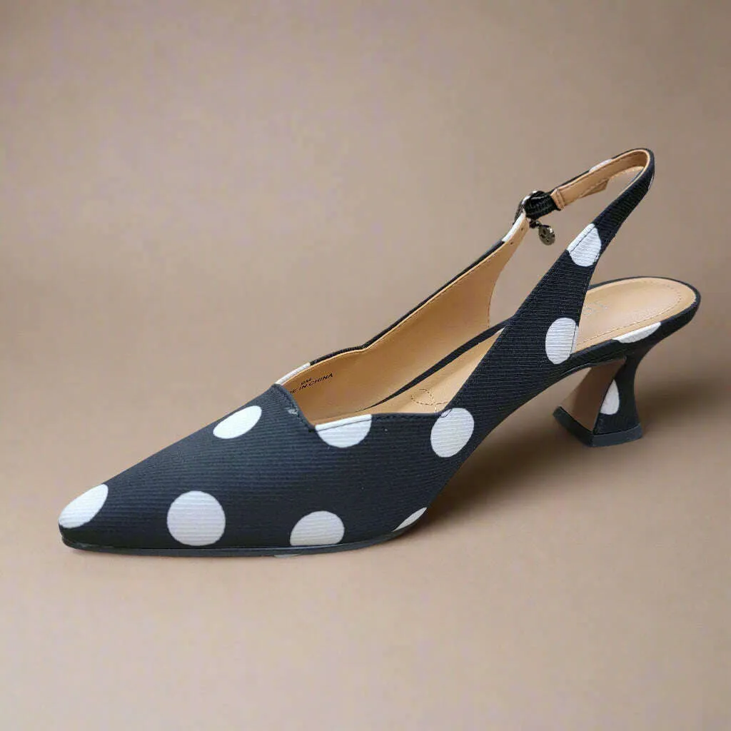 J. RENEE - ANARA - Black & White Polka Dots