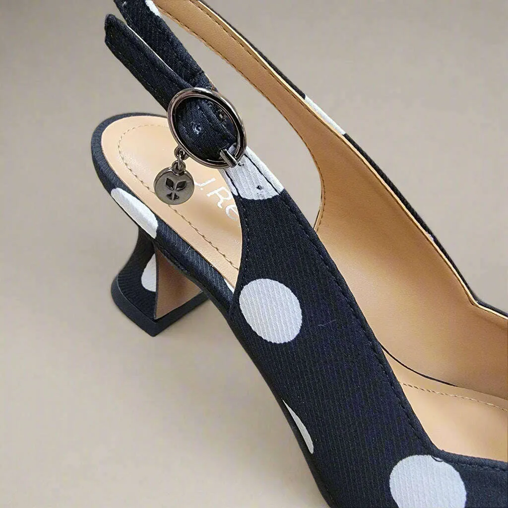 J. RENEE - ANARA - Black & White Polka Dots