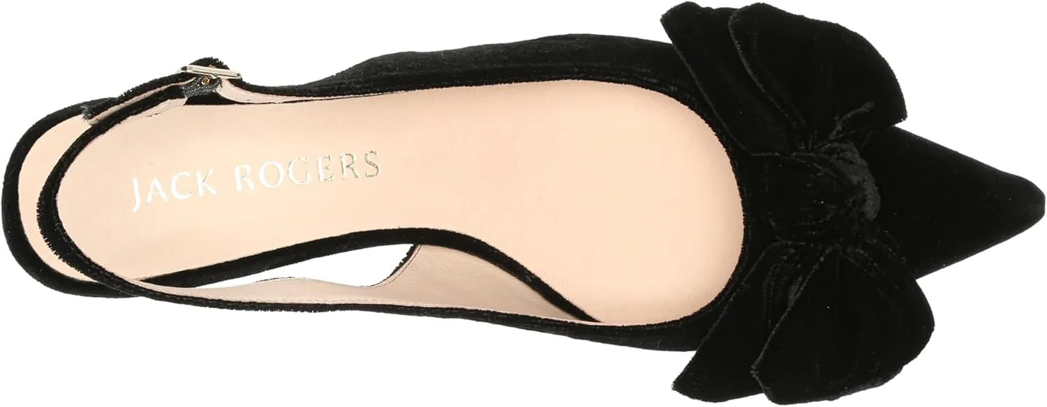 Jack Rogers Women's Debra Slingback Kitten Heel-Velvet Pump