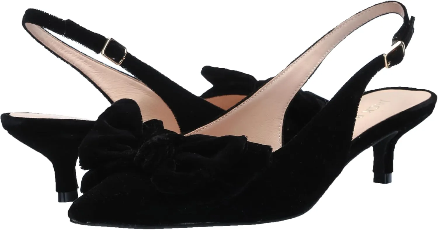 Jack Rogers Women's Debra Slingback Kitten Heel-Velvet Pump