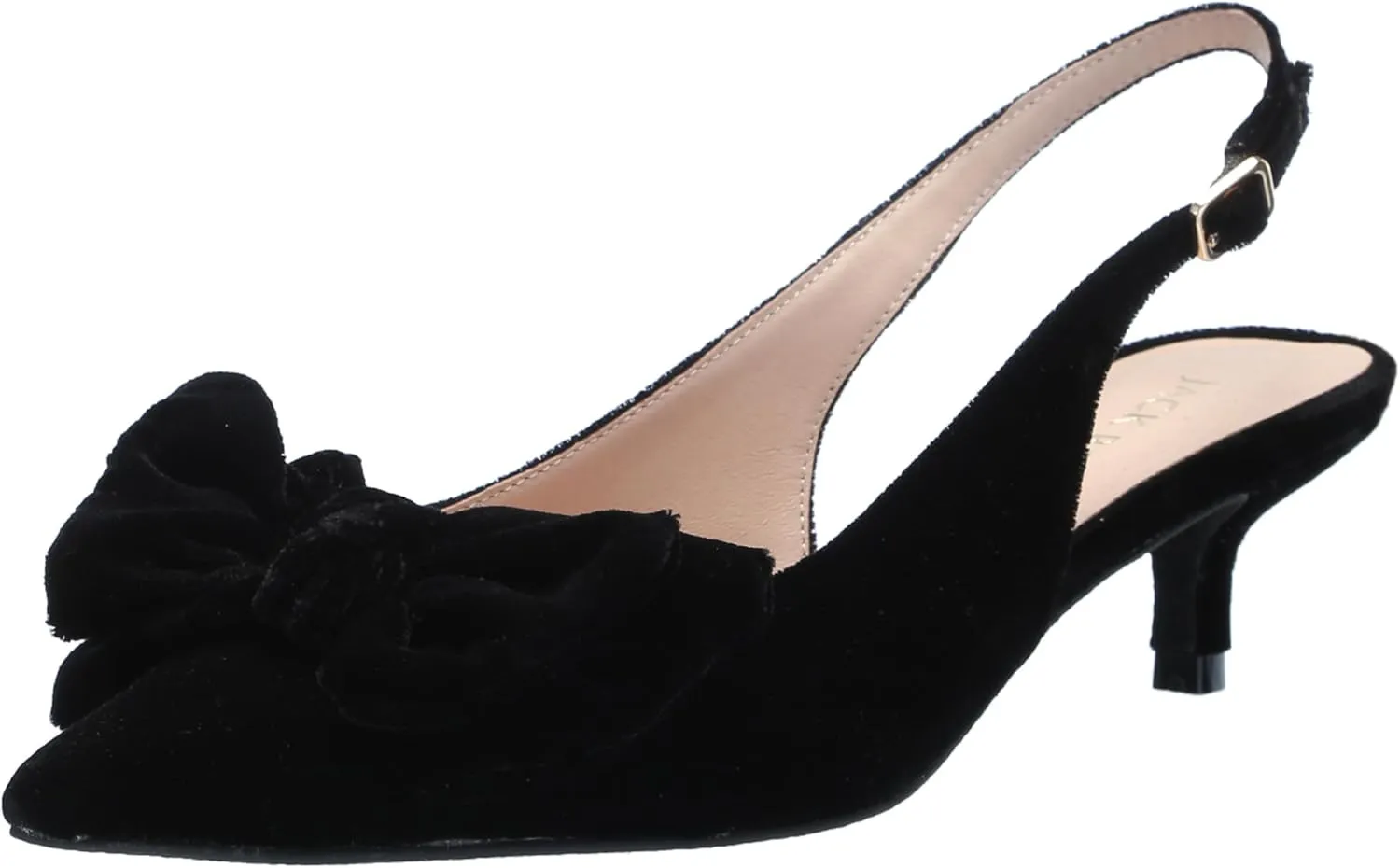 Jack Rogers Women's Debra Slingback Kitten Heel-Velvet Pump