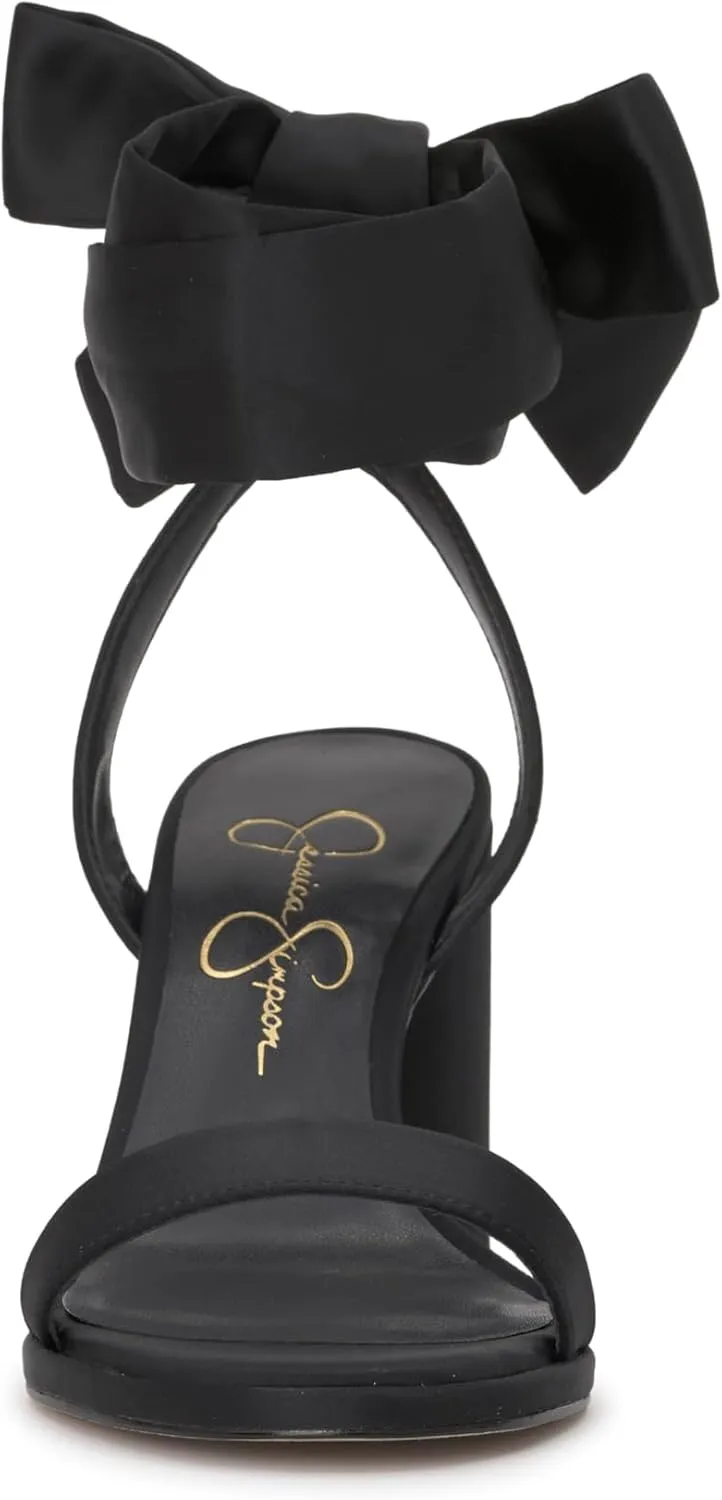 Jessica Simpson Women's Cadith Block Heel Bow Sandal Heeled