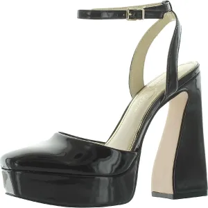 Jessica Simpson Womens Deirae Block Heel Chunky Heel Ankle Strap