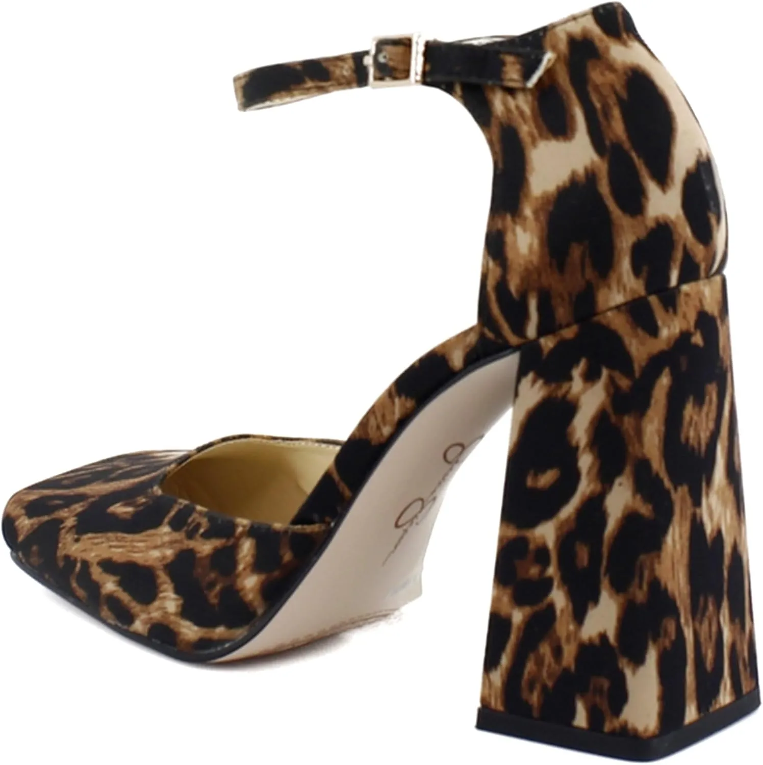 Jessica Simpson Women's Lollah Ankle Strap Block Heel Pump