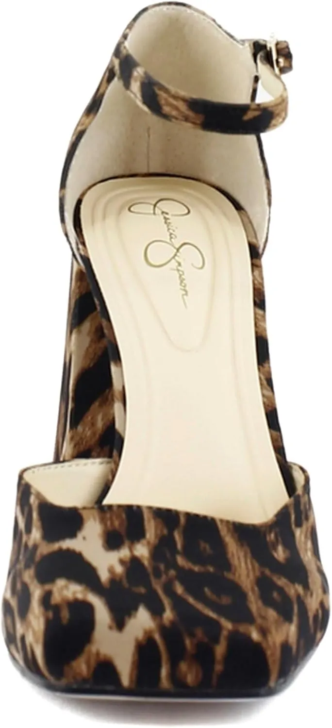 Jessica Simpson Women's Lollah Ankle Strap Block Heel Pump