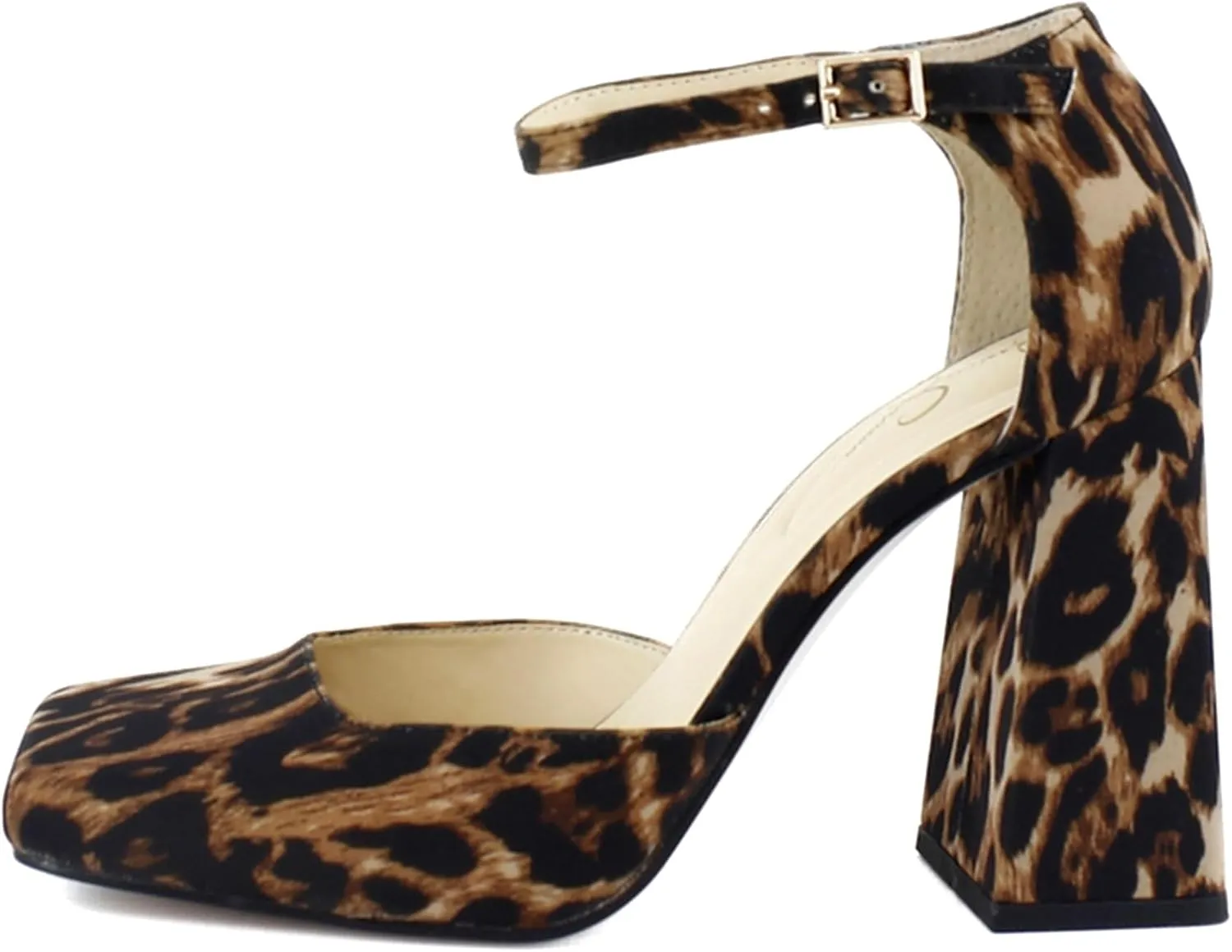 Jessica Simpson Women's Lollah Ankle Strap Block Heel Pump