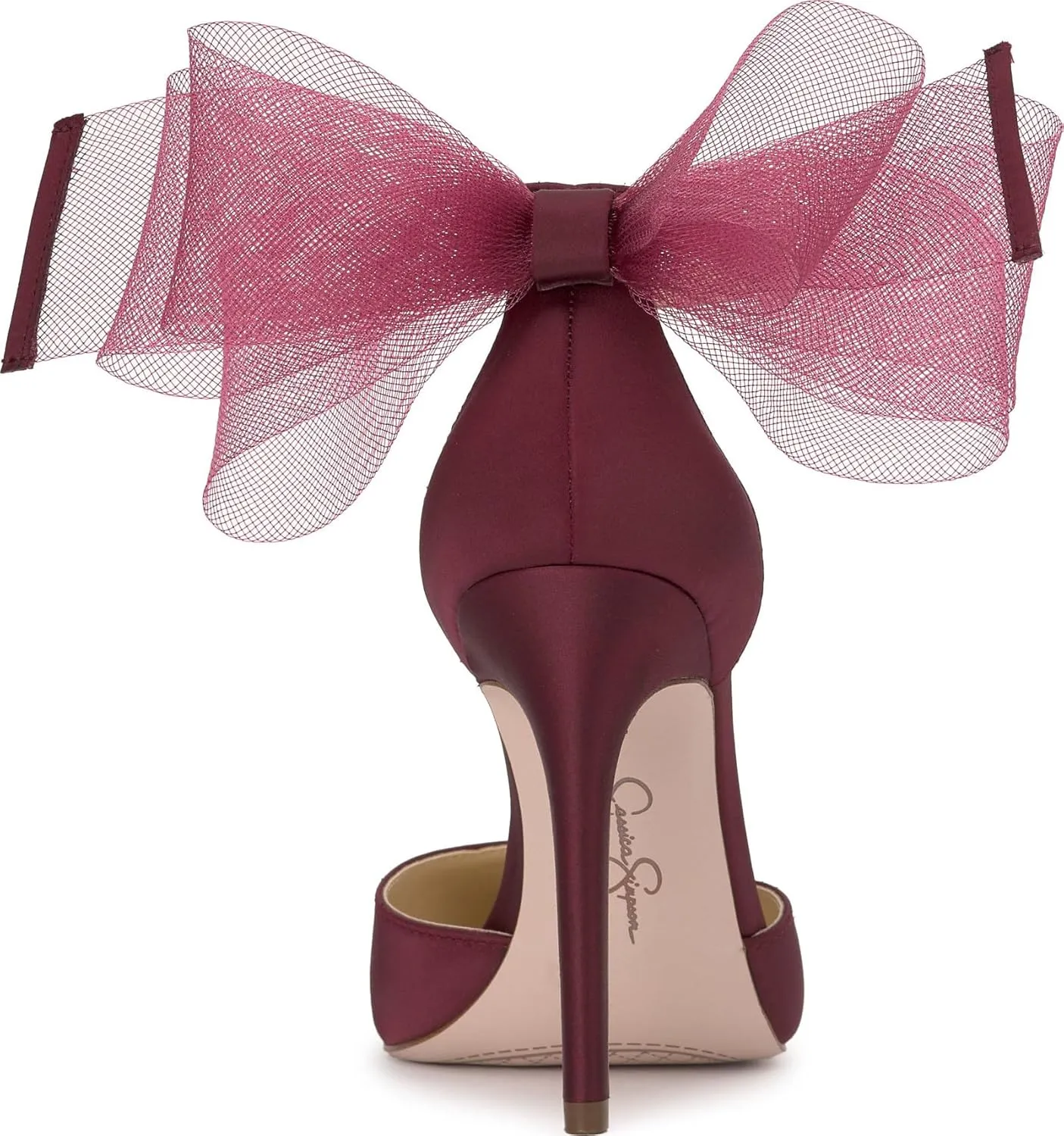 Jessica Simpson Womens Phindies Satin Bow Pumps