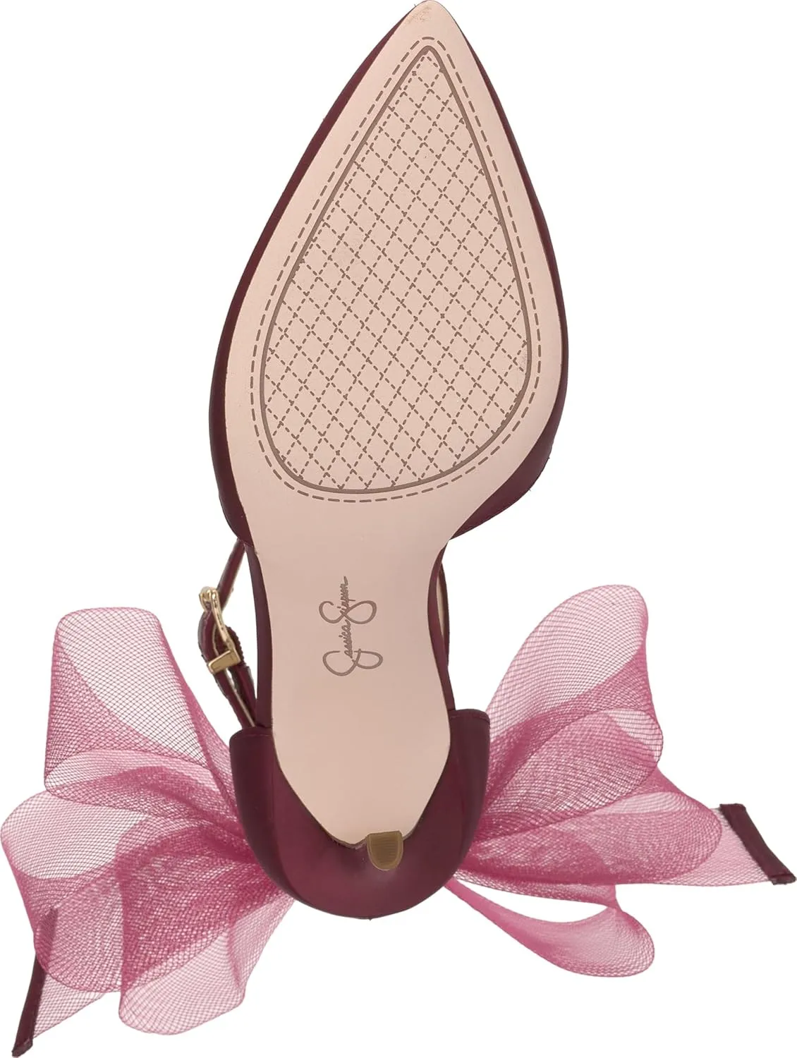 Jessica Simpson Womens Phindies Satin Bow Pumps