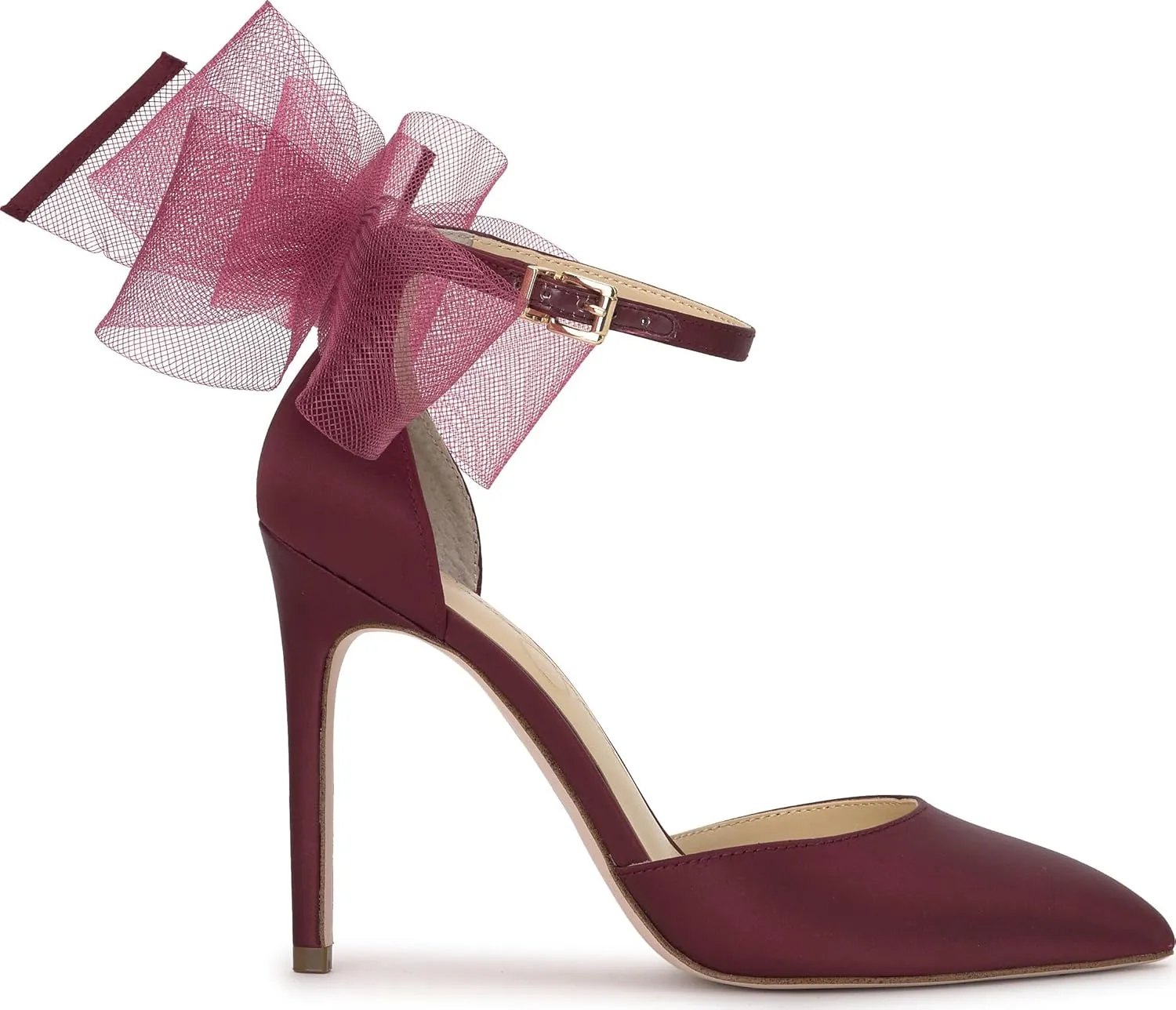 Jessica Simpson Womens Phindies Satin Bow Pumps