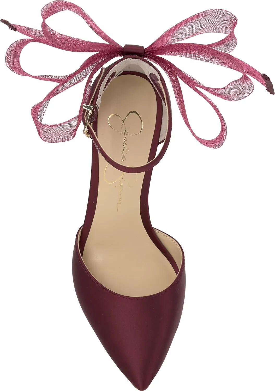 Jessica Simpson Womens Phindies Satin Bow Pumps