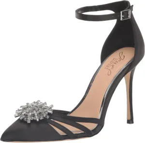 Jewel Badgley Mischka Violette Crystal Pointed Stiletto Heels