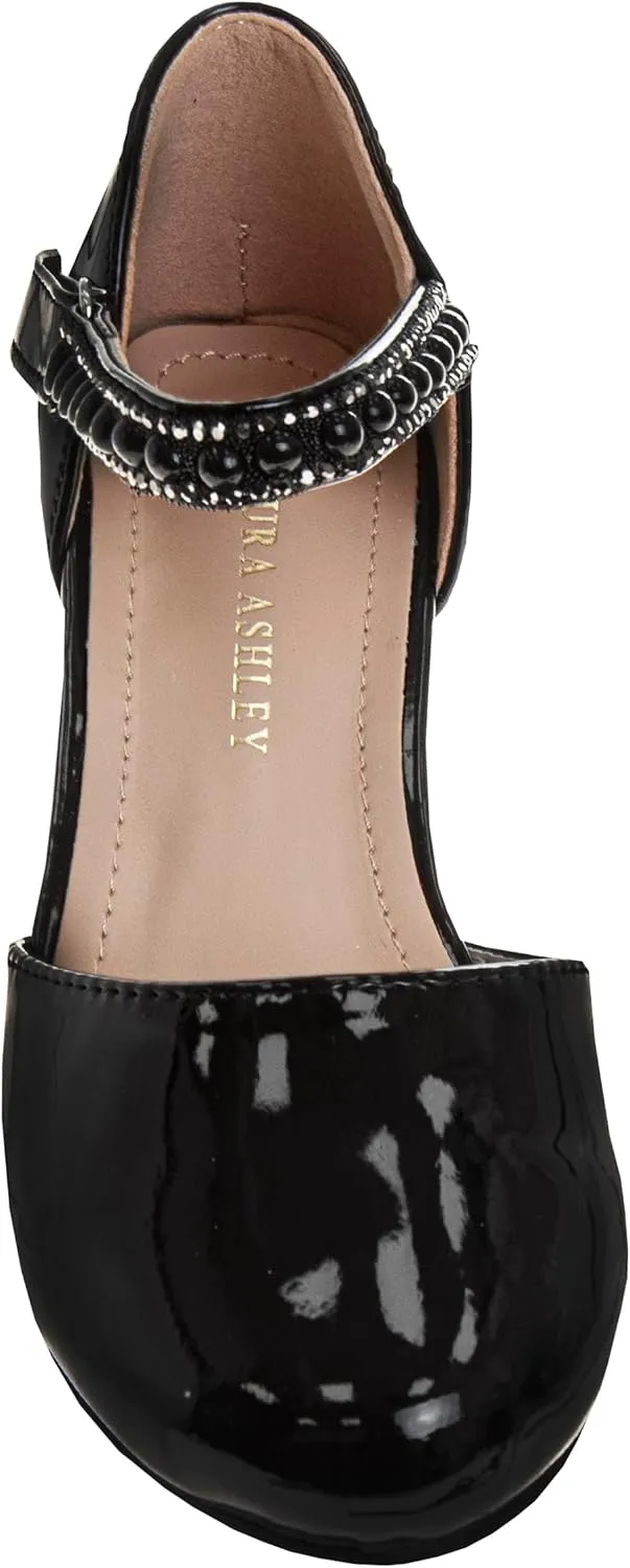 Josmo Girl's Buckle Slip on Sandal Heeled