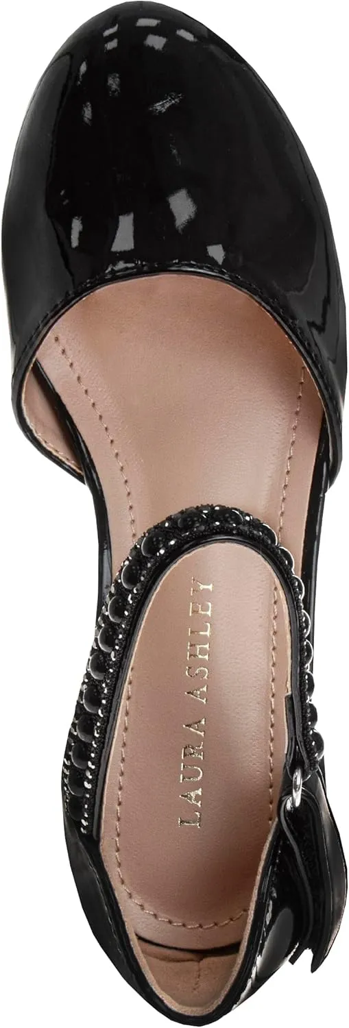Josmo Girl's Buckle Slip on Sandal Heeled