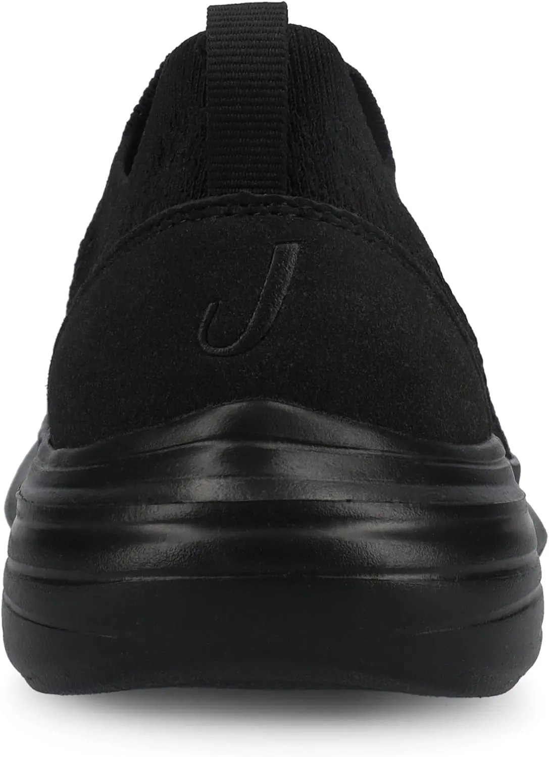 Journee Womens cushioned footbeds Linnea slip-on sneaker textile uppers round-toe