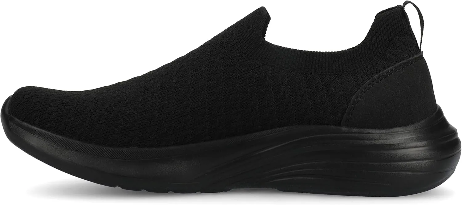 Journee Womens cushioned footbeds Linnea slip-on sneaker textile uppers round-toe