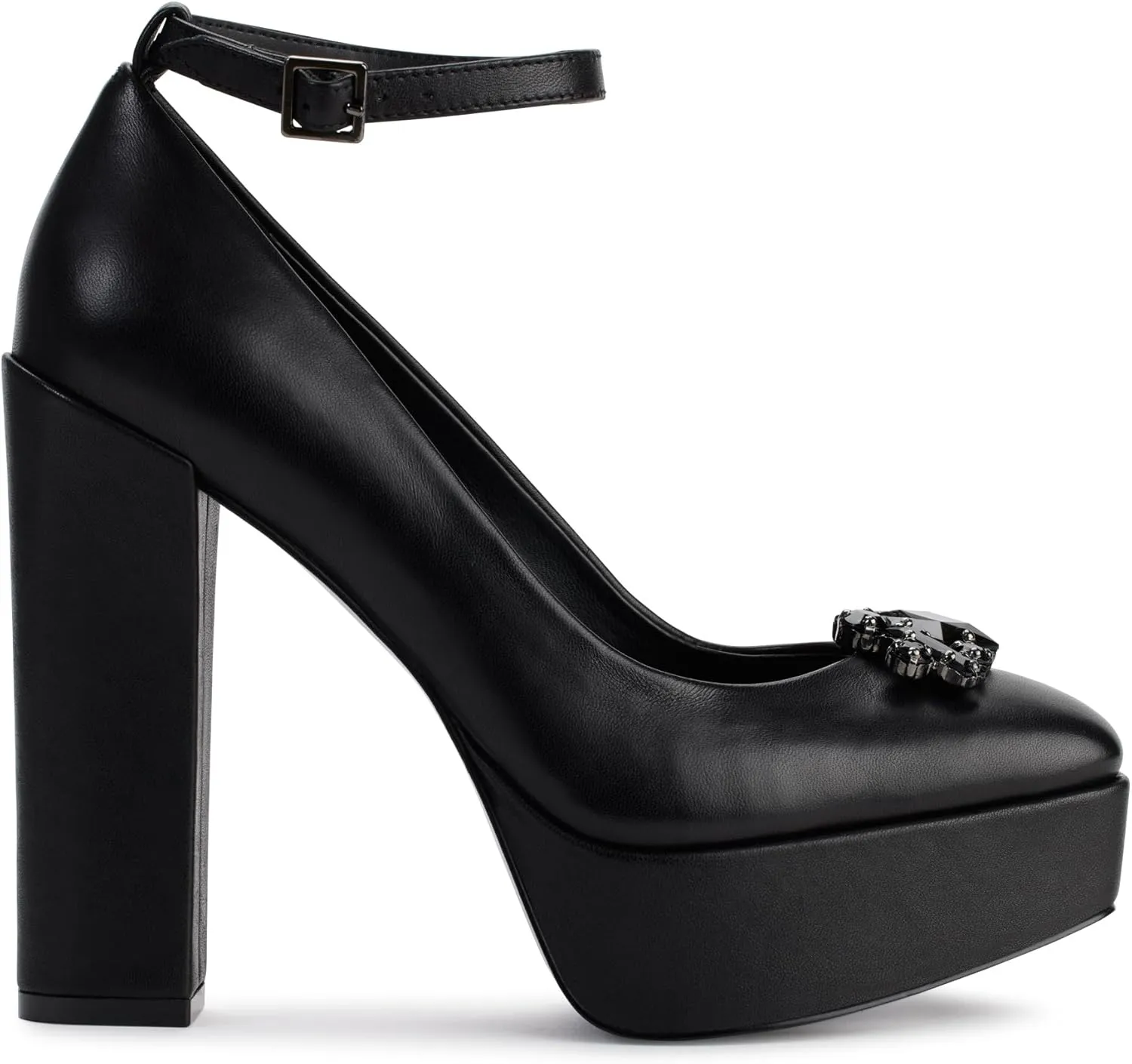 KARL LAGERFELD womens Varun Platform Ankle Pump