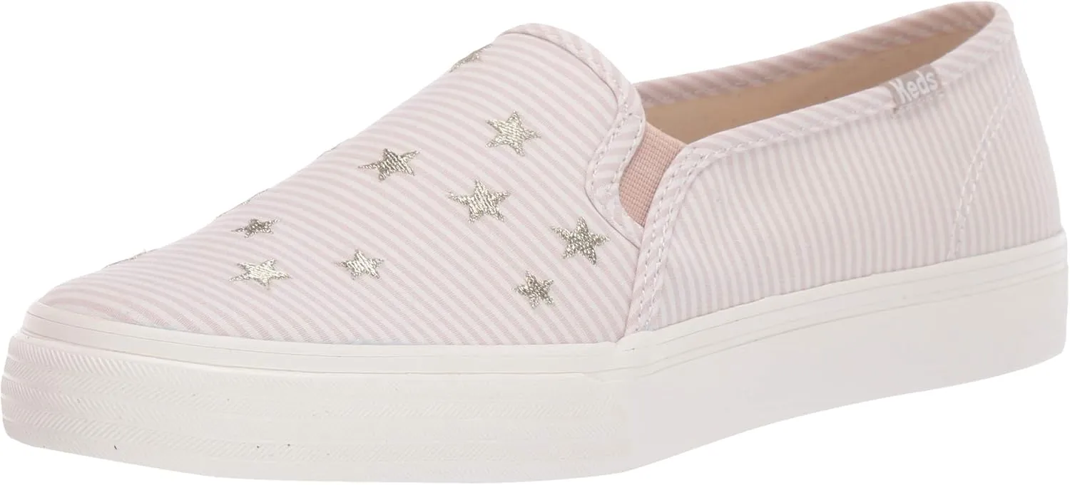 Keds Women's Double Decker Stripe Star Sneaker, Taupe