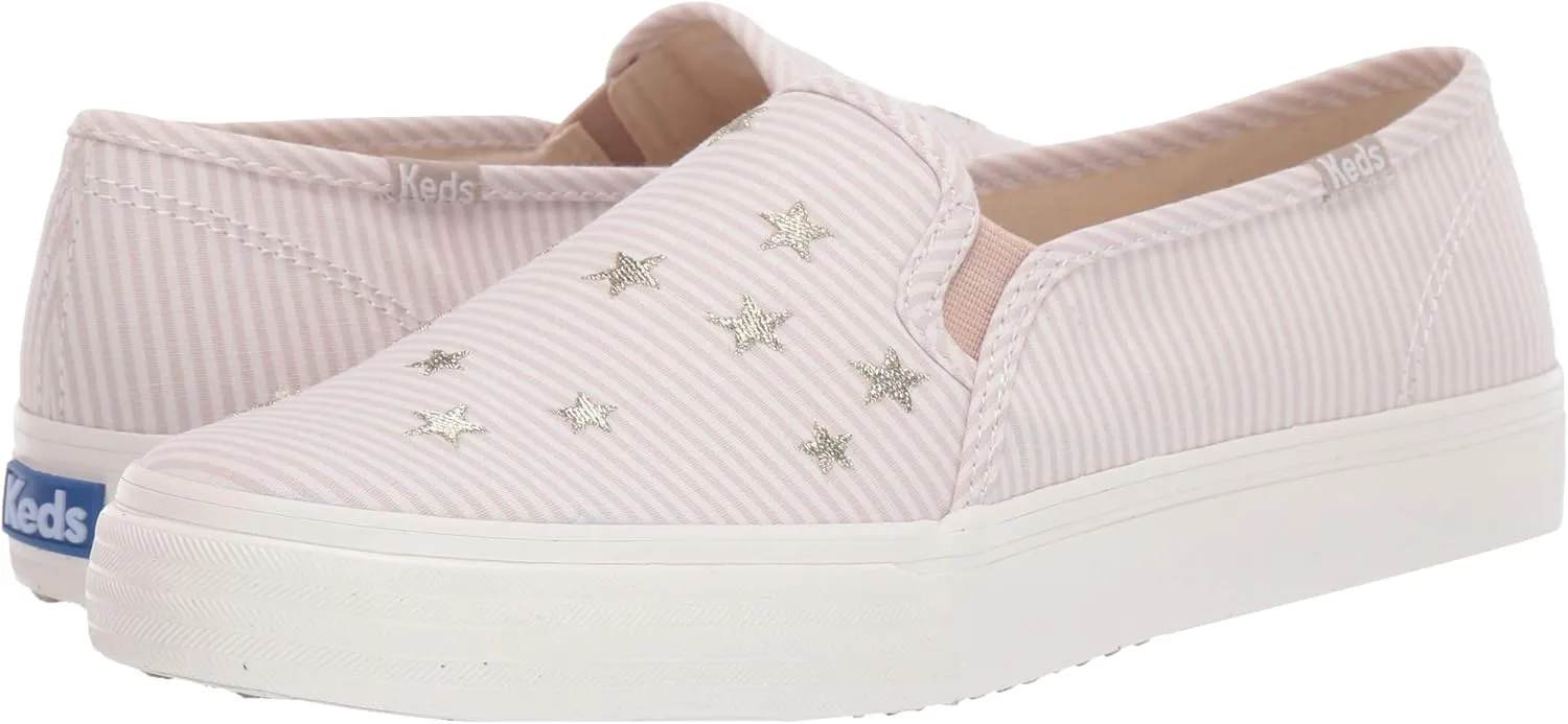 Keds Women's Double Decker Stripe Star Sneaker, Taupe