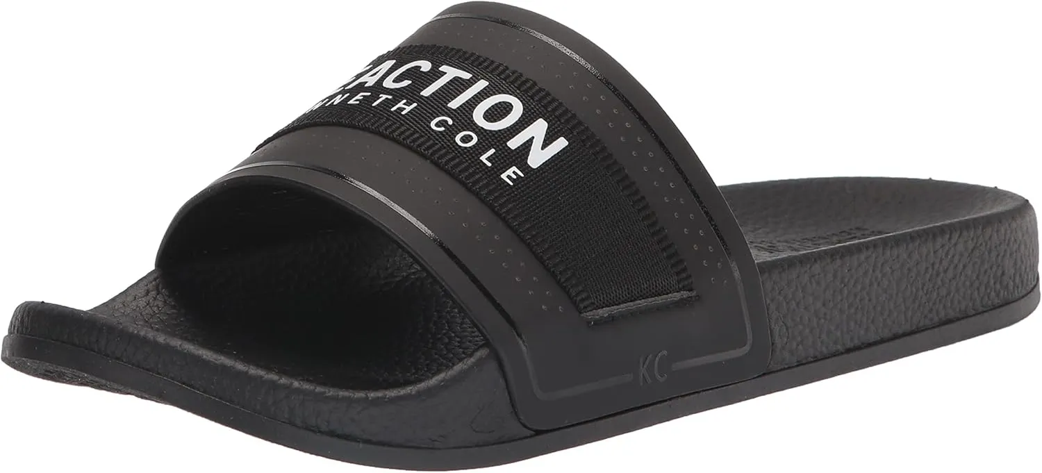 Kenneth Cole Men's Screen Mix Logo Slide Sandal