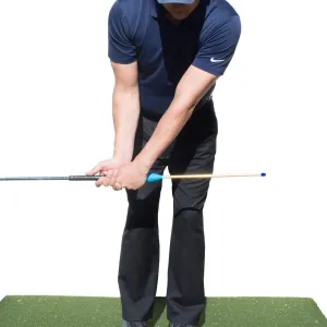 Lag Shot Golf Training Aid | Lag Stick Golf Swing Trainer Provides Instant Feedback On Chip Shot Faults | Rotation and Golf Wrist Hinge Trainer Fits Mens, Womens, Kids/Junior Clubs