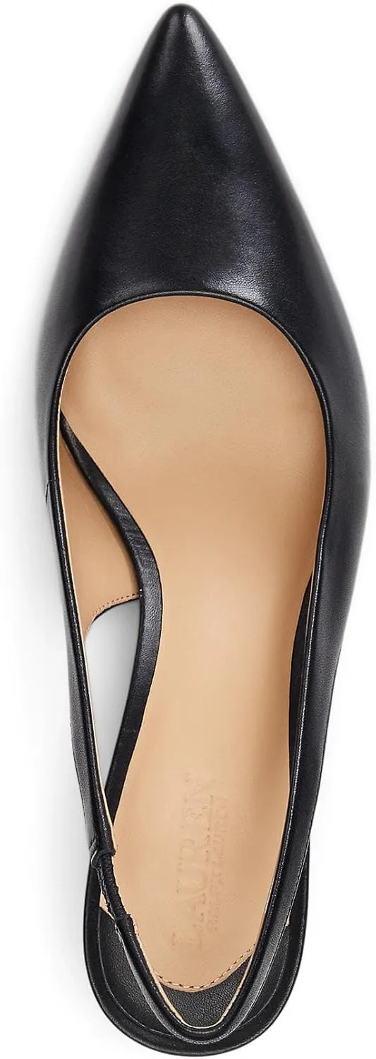 Lauren Ralph Lauren Women's Lolah Burnished Leather Slingback Pump