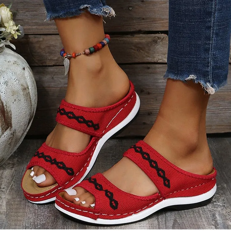 Lepa | Retro Slip-On Orthopedic Sandals