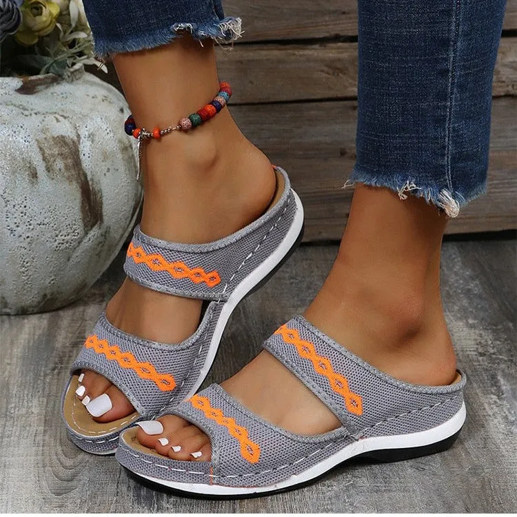 Lepa | Retro Slip-On Orthopedic Sandals