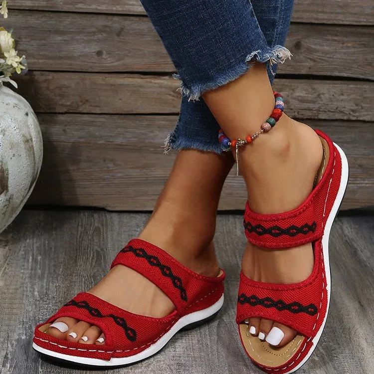 Lepa | Retro Slip-On Orthopedic Sandals
