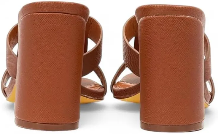 Liliana Women Chunky heel Slip On Heeled Sandals