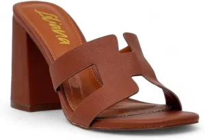 Liliana Women Chunky heel Slip On Heeled Sandals