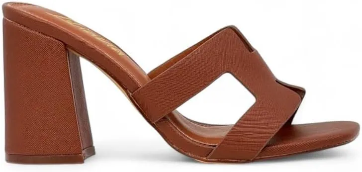 Liliana Women Chunky heel Slip On Heeled Sandals