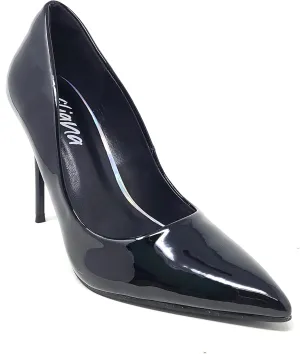 Liliana Women’s Vivienne-1 High Heel Dress Pump Pointed Closed Toe Shoe Classic Pump Heels